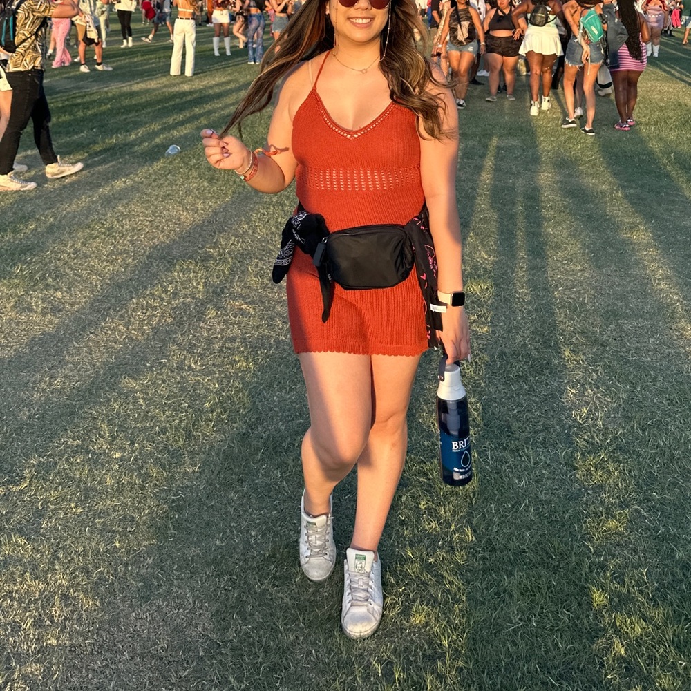 Knit Crochet Coverup Dress